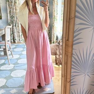 Sasco Dress - Red White Seersucker